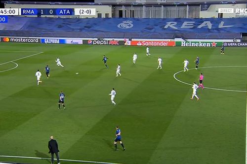 Trọng tài trận Real vs Atalanta gây tranh cãi với pha thổi còi kết thúc hiệp 1