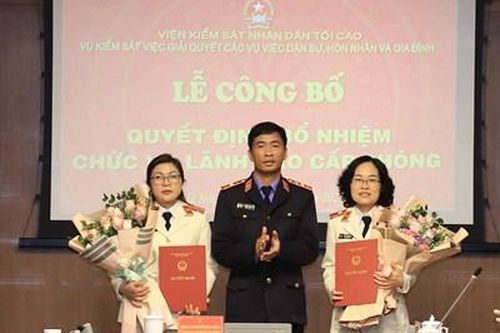 Bổ nhiệm lãnh đạo cấp phòng thuộc Vụ 9, VKSND tối cao