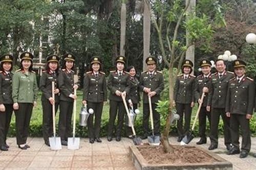 Cục Hậu cần phát động phong trào thi đua trồng cây, giữ gìn cảnh quan môi trường nơi làm việc