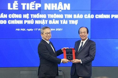 Tiếp nhận Hệ thống thông tin báo cáo chính phủ do Chính phủ Nhật Bản tài trợ