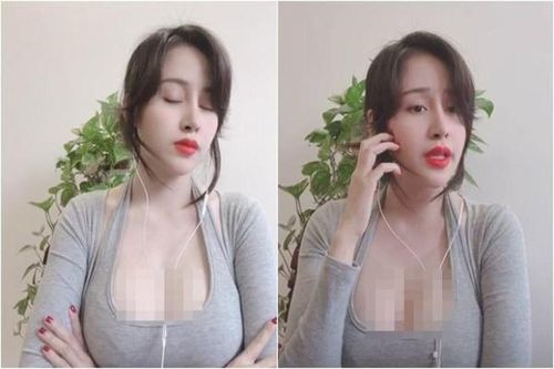Thử làm ca sĩ, Bà Tưng để lộ vòng 1 khiến netizen 'ná thở'