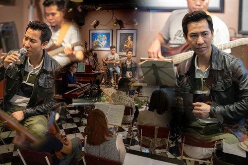 Lê Anh Dũng say sưa tập luyện chuẩn bị đêm nhạc kỷ niệm 20 năm ca hát