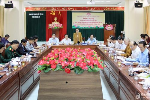 Nghệ An: Hiệp thương lần thứ 2 lập danh sách sơ bộ ứng cử đại biểu Quốc hội và HĐND tỉnh