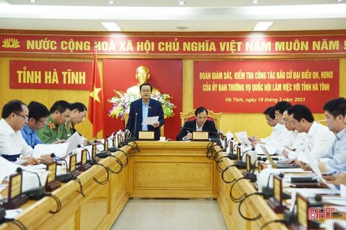 Đảm bảo an ninh trật tự, thực hiện tốt nhiệm vụ tổ chức bầu cử tại Hà Tĩnh