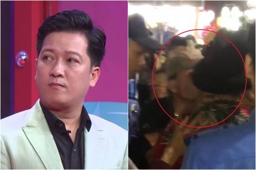 Phản ứng của Trường Giang khi bị fan nam cưỡng hôn bất chấp