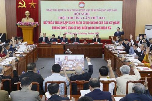 Thông qua danh sách 205 người của các cơ quan trung ương ứng cử đại biểu Quốc hội khóa XV