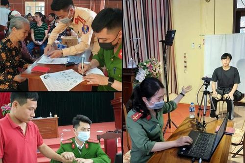Công an huyện Đan Phượng: 'Thâu đêm, suốt sáng' làm thủ tục cấp căn cước cho người dân