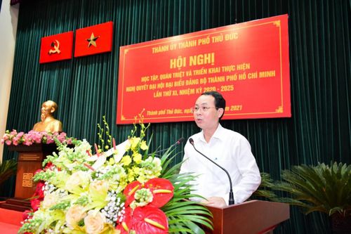 Quán triệt Nghị quyết Đại hội đại biểu Đảng bộ TPHCM lần thứ XI đến cán bộ chủ chốt TP Thủ Đức