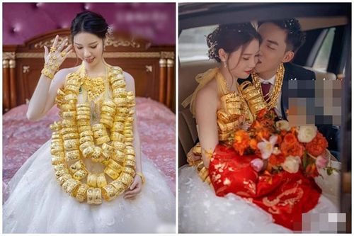 'Lóa mắt' cảnh cô dâu đeo vàng gẫy cổ, lấy chồng đúng 'gánh nặng'