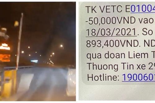 Thanh barie đóng sập vào đầu ô tô khi qua trạm thu phí tự động