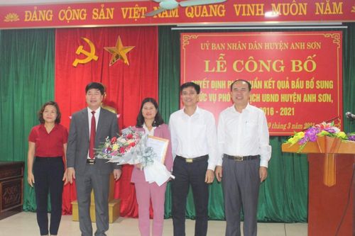 Anh Sơn có tân Phó Chủ tịch UBND huyện