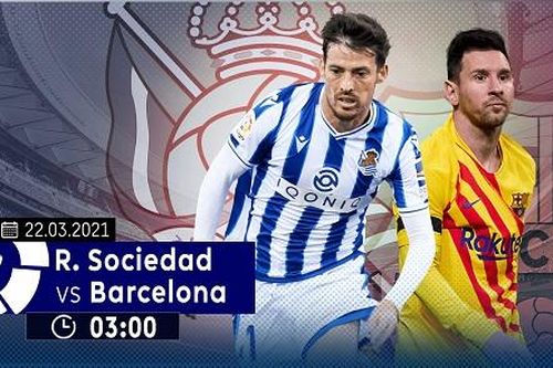 Sáng cửa Barcelona khi đối đầu với Real Sociedad, trực tiếp trên VTVcab ON