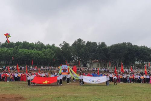 Khai mạc Đại hội TDTT xã Minh Sơn - Đại hội đầu tiên trong tỉnh