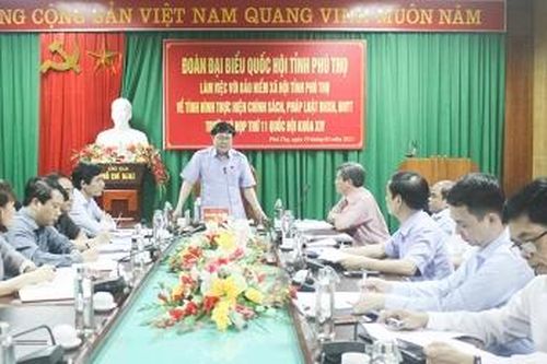 Đoàn Đại biểu Quốc hội làm việc với Bảo hiểm xã hội tỉnh
