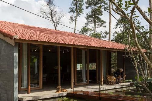 Ngôi nhà nhỏ bình yên giữa khu vườn đầy hoa bưởi
