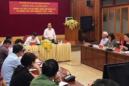 UBTƯ MTTQ Việt Nam kiểm tra, giám sát bầu cử tại Yên Bái