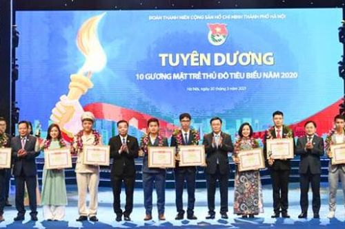 Hà Nội: Tuyên dương 10 Gương mặt trẻ Thủ đô tiêu biểu năm 2020