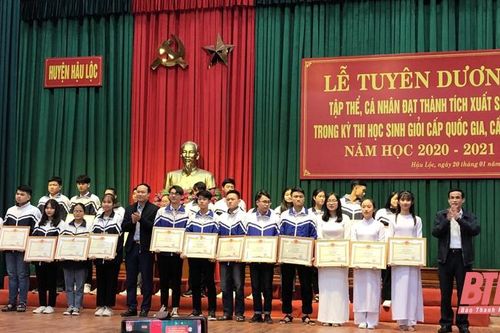 Huyện Hậu Lộc quan tâm công tác đào tạo, bồi dưỡng học sinh giỏi