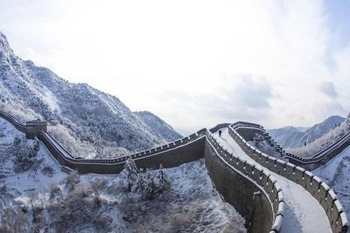 Tuyết mùa Xuân phủ trắng Vạn Lý Trường Thành