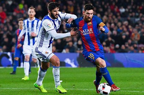 Video clip bàn thắng trận Real Sociedad vs Barcelona
