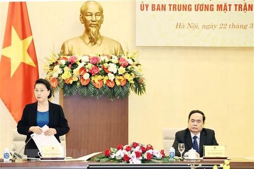 Tăng cường phối hợp giữa UBTVQH và Đoàn Chủ tịch Ủy ban MTTQ