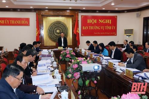 Ban Thường vụ Tỉnh ủy cho ý kiến vào Quy hoạch tỉnh Thanh Hóa thời kỳ 2021-2030, tầm nhìn đến năm 2045