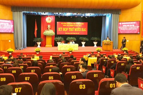 Kỳ họp thứ 12 HĐND tỉnh khóa XVIII phiên làm việc buổi sáng