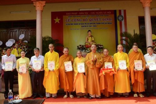 Đắk Nông: Đại đức Thích Giác Nhường làm Trưởng ban Trị sự Phật giáo TP.Gia Nghĩa