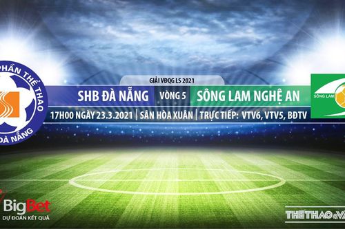 Soi kèo nhà cái SHB Đà Nẵng vs SLNA. VTV6 trực tiếp bóng đá Việt Nam