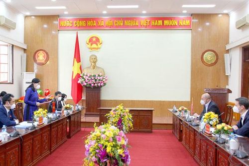 Lãnh đạo tỉnh tiếp Đoàn Đại sứ quán Áo và Tập đoàn AT&S