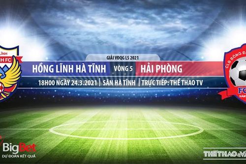 Soi kèo nhà cái Hà Tĩnh vs Hải Phòng. TTTV. Trực tiếp bóng đá Việt Nam hôm nay