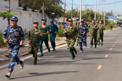 Đồn Biên phòng Cần Thạnh tổ chức 'Ngày chạy thể thao quân sự' 2021
