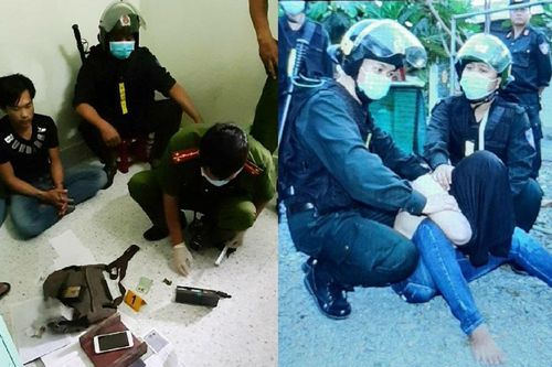 Gần trăm cảnh sát bao vây, bắt giữ băng nhóm 'xã hội đen'