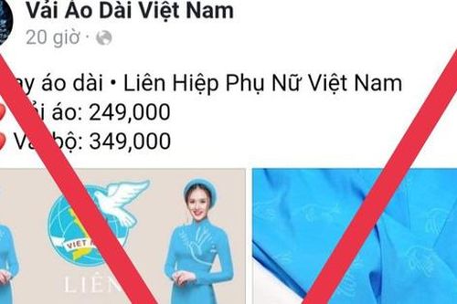 Fanpage sử dụng logo, bộ nhận diện của Hội LHPN Việt Nam để bán áo dài là trái pháp luật