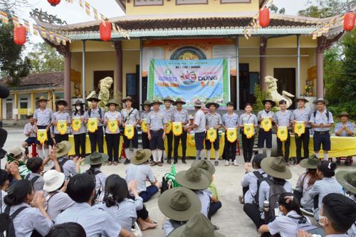 Gia đình Phật tử huyện Thăng Bình sinh hoạt kỷ niệm ngày Dũng