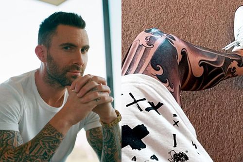 Adam Levine mất 3 ngày để xăm hình kín chân trái