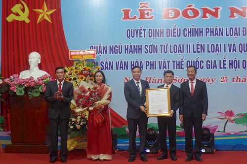 Trao Bằng Di sản văn hóa phi vật thể quốc gia cho Lễ hội Quán Thế Âm Ngũ Hành Sơn