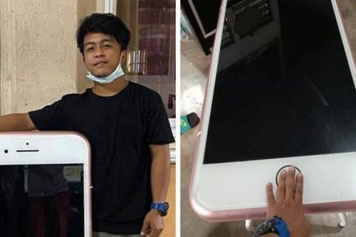 Mua iPhone giá rẻ trên mạng, thanh niên tá hỏa vì nhận được 'iPhone khổng lồ'