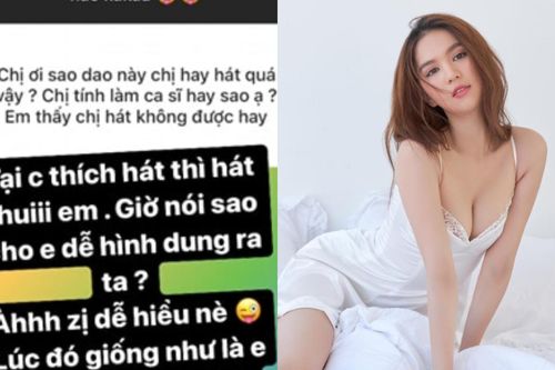 Bị fan chê hát dở mà hay hát, Ngọc Trinh đáp trả lầy lội: 'mắc hát như mắc vệ sinh'