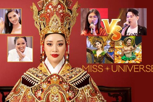 Chủ nhân quốc phục Ngọc Thảo chê thẳng mặt cha đẻ bộ Bánh mì: 'Áo dài bi thương, sao Khánh Vân diễn?'