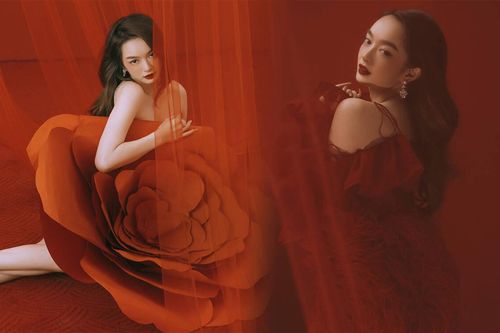 Kaity Nguyễn đầy gợi cảm trong sắc đỏ quyến rũ mừng sinh nhật tuổi 22