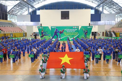 Hơn 1.500 học sinh tham gia Hội khỏe Phù Đổng môn Vovinam-Cup Nestle' Milo