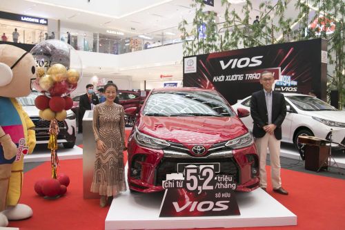 Triển lãm Toyota Vios 2021 đã thu hút hàng chục ngàn người tham quan