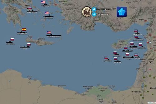 Hạm đội Nga tập hợp ngoài khơi bờ biển Syria, sẵn sàng tấn công diệt phiến quân?