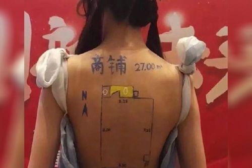 Quảng cáo bán nhà bằng người mẫu lưng trần gây phẫn nộ
