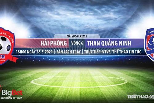 Soi kèo nhà cái Hải Phòng vs Quảng Ninh. VTV5. VTC3. Trực tiếp bóng đá Việt Nam hôm nay