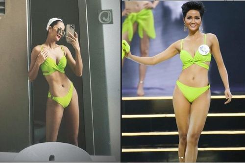 H'Hen Nie tung ảnh bikini từ thời thi hoa hậu, gây choáng với vòng eo 'con kiến'