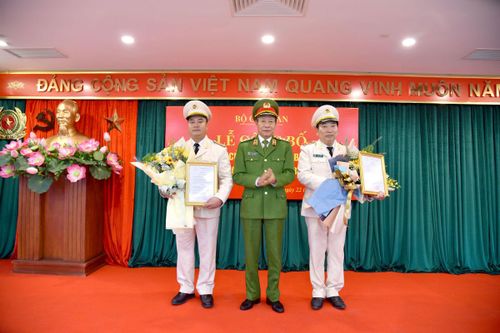 Bộ Công an bổ nhiệm 2 Cục trưởng mới