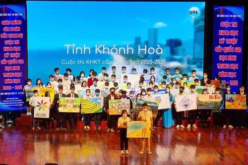 Khánh Hòa đạt 2 giải Cuộc thi khoa học kỹ thuật cấp quốc gia học sinh trung học