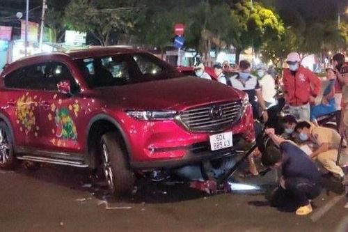 Tài xế ôtô chặn bắt nghi can trộm xe máy